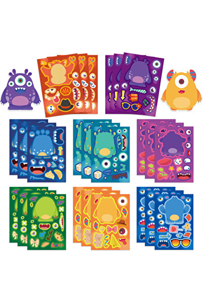 Choice1 16pcs 8/16/24Pcs Make a Face Cartoon Toys For DIY Phone Laptop Luggag...