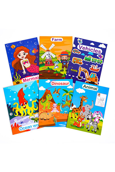 Choice 6 styles 6 Themed Coloring Books Suitable For Children Or Teenagers, U...