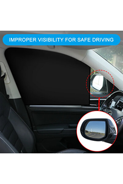 choice2 zjs Magnetic Car Sunshade UV Protection Curtains Sun Shield Cover Dou...