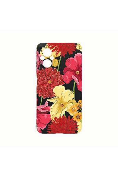 bestcase Husa Silicon, Compatibila Cu Xiaomi Poco M5, Red Yellow Flowers, Rez...