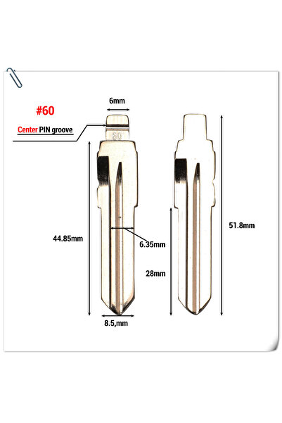 Choice1 رقم 60 جينغيوتشين 15 قطعة # 60 # 156 ريموت كي فليب بليد SIP22 لسيارات...