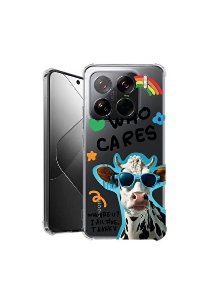 bestcase ¬Æ Husa pentru Xiaomi 15, Anti Shock 1.5MM, Cool Cow - Who Cares?, P...