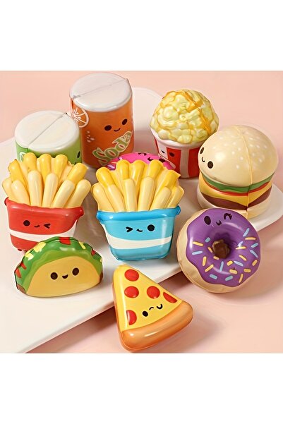 Choice 10pcs Random Style 10pcs Fast Food Squeeze Set Slow Rebound Hamburgers...