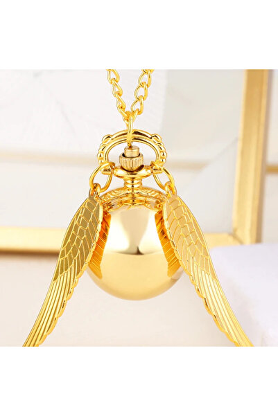 Choice1 Glossy Hot Movie Potters Golden Snitch Necklace Delicate Quartz Pocke...