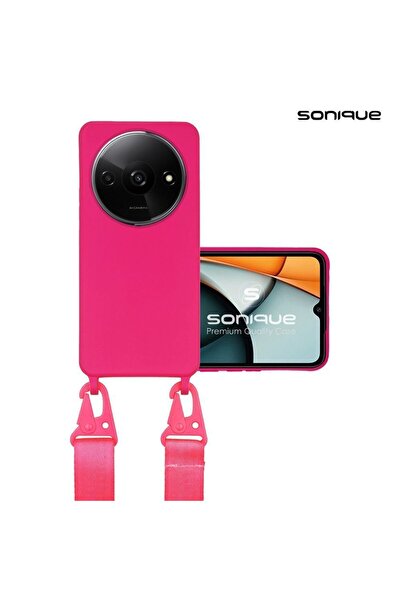 Sonique Θήκη Σιλικόνης με Strap CarryHang Xiaomi Redmi A3 / Redmi A3x Φούξια