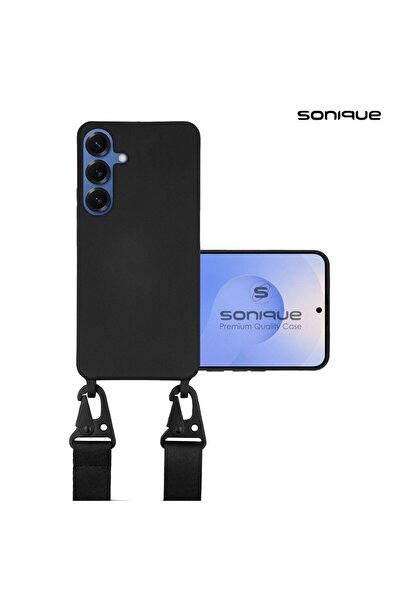 Sonique Θήκη Σιλικόνης με Strap CarryHang Samsung Galaxy S25 Plus Μαύρο