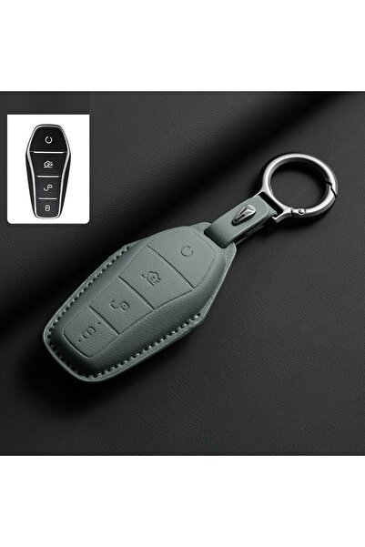 Choice9 RGreen1P Car Key Cover Case Holder for BYD Han Ev Tang Dm Qin PLUS So...