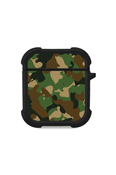 Sonique Θήκη Σιλικόνης Camouflage Army Series για AirPods 1/2 Πράσινο
