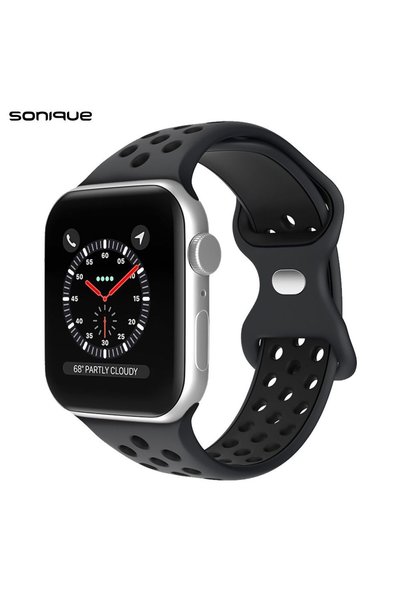 Sonique Λουράκι Σιλικόνης Sport για Apple Watch (42/44/45/49MM) Μαύρο
