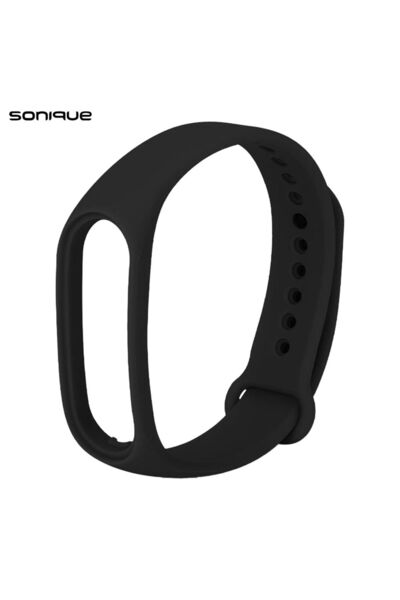 Sonique Λουράκι Σιλικόνης Color για Xiaomi Mi Band 7 Μαύρο