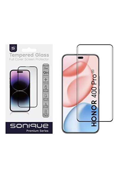 Sonique Curvy Glass Premium Series HD Full Cover 9H Honor 400 Pro 5G Μαύρο