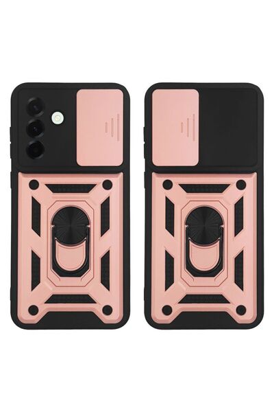Sonique Θήκη Ring Armor CamPro για Samsung Galaxy A36 5G Ροζ Χρυσό