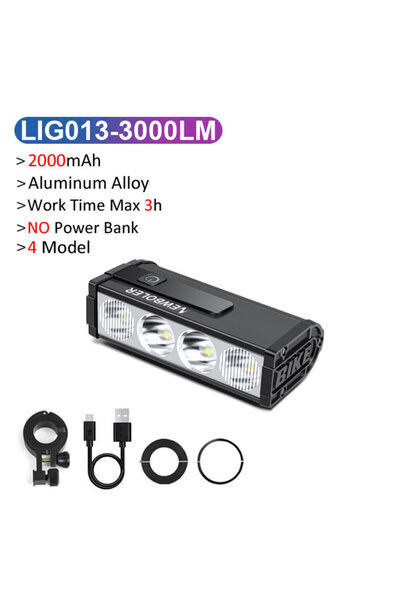 choice2 LIG013 NEWBOLER مصباح أمامي للدراجة 10000 لومن مصباح يدوي مقاوم للماء...