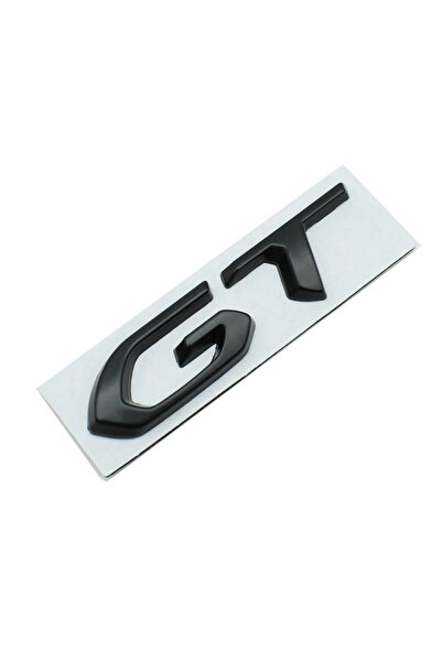 Choice3 GT Black 3d Metal GT Logo GT Line Emblem Sticker Car Trunk Badge For ...