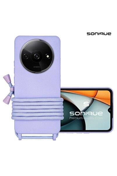 Sonique Θήκη Σιλικόνης με Κορδόνι CarryHang Xiaomi Redmi A3 / Redmi A3x Λιλά