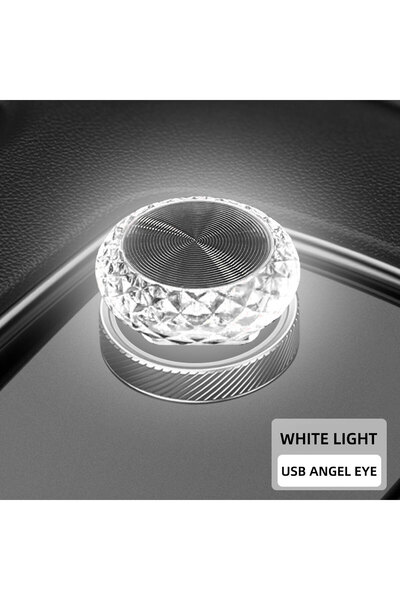Choice WHITE Portable Car USB Ambient Light Mini LED Decorative Colorful Nigh...