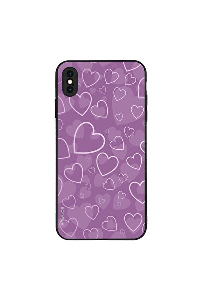 Sonique Θήκη Heart Series για Apple iPhone XS MAX Βιολετί