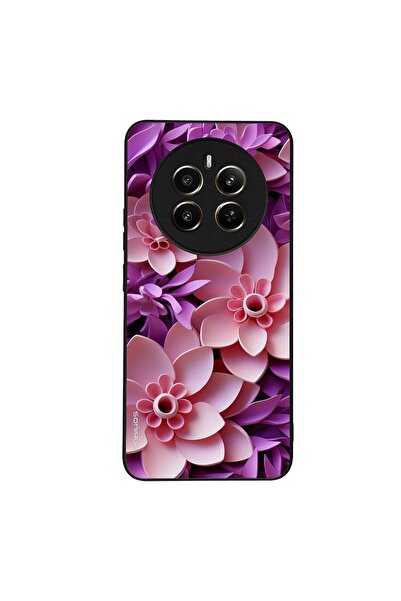 Sonique Θήκη 3D Flower Series για Realme 12 Plus 5G Ροζ