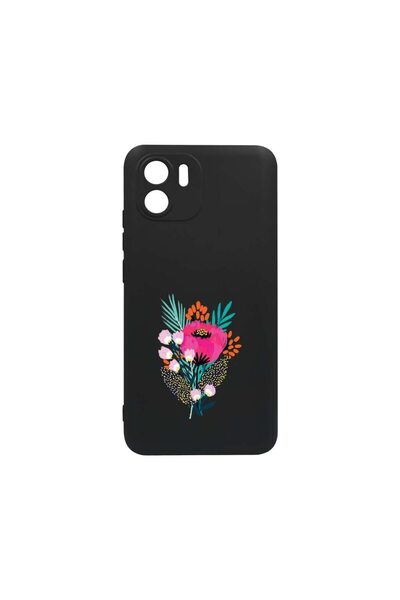 bestcase Тънък силиконов калъф 0.8ММ, съвместим с Xiaomi Redmi A2, с флорални...