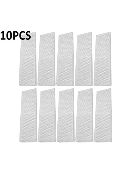 Choice1 White 10pc Safurance Bike Truck Trailer Car Plastic Reflective Reflec...