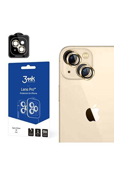 3MK Lens Protection Pro Προστασία Κάμερας Apple iPhone 14 Gold