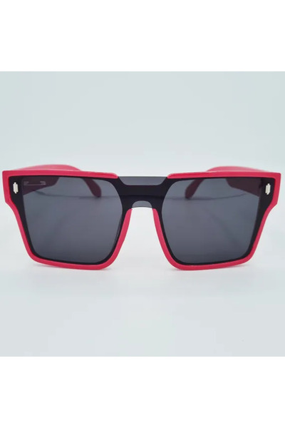 Matteo Ferari Unisex Oversized Pink Sunglasses with Black UV400 Lenses – Fash...