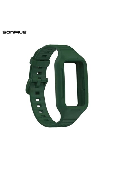 Sonique Λουράκι Σιλικόνης Dot Band για Huawei Band 6 / Huawei Band 7 Χακί
