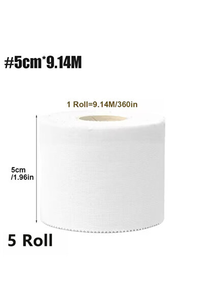 Choice 5pcs 5cm 9.14m 5 Rolls of Elastic Sports Tape 2.5/3.8/5cm Sports Water...