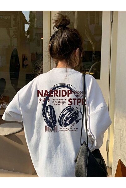 LELVANİ Unisex Naeridp Stpr Music Headphone Printed Comfortable T-Shirt Suita...