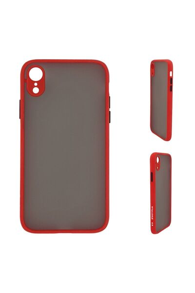 Sonique Θήκη Σιλικόνης Color Button Bumper Apple iPhone XR Κόκκινο