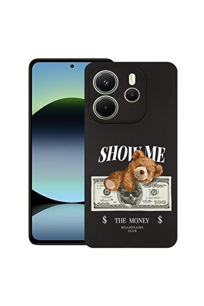 bestcase Husă pentru Xiaomi Redmi Note 14, Ursuleț de pluș  "Show Me The Mone...