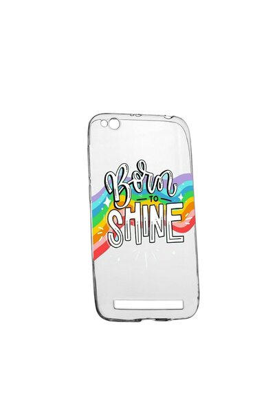 bestcase Защитен калъф с надпис  "Born To Shine ", за Xiaomi Redmi 5A, устойч...