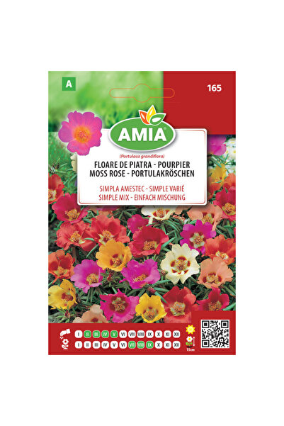 Amia Seminte de flori Floare de piatra floare simpla amestec Portulaca grandi...