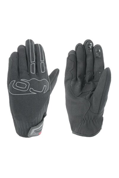 OJ قفازات دراجة نارية HILL BLACK PROTECTION مقاس XL