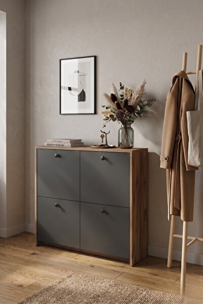 reflekta 4 Kapaklı Dolap Banyo Dolabı Mutfak Dolabı Çok Amaçlı Raflı Dolap