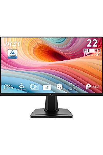 MSI PRO MP225 E12VL 21.5 1920x1080 FHD 120Hz 4ms HDMI VGA Adaptive Sync VA Mo...