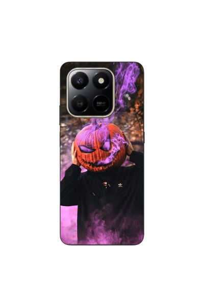 OEM Husa compatibila cu Honor X7d Silicon Gel Tpu Model Halloween Cap Dovleac...
