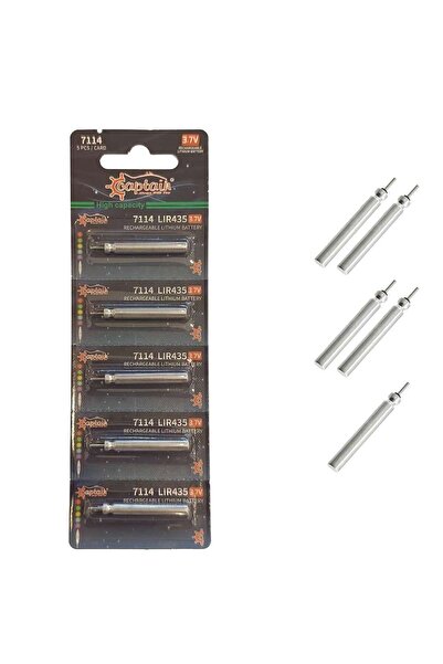 CAPTAIN 7114 Fosfor ve Şamandra İçin Şarj Olan Pil 5li Paket