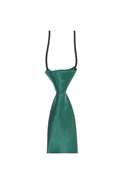 ButicCochet Cravată pentru copii, Buticcochet, din material sintetic, 28 cm, Verde închis - CRV264