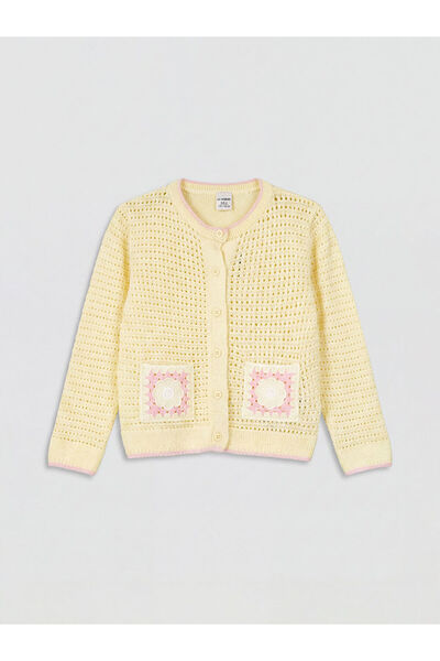 LC Waikiki I Motifed Girls' Knitwear Cardigan from Freezen Store