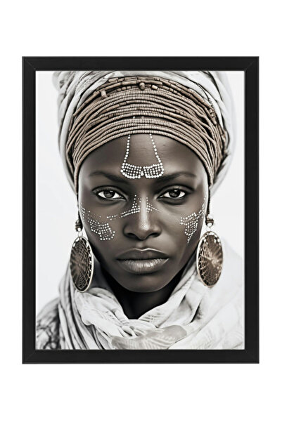 Boomah Accessories لوحة فنية أفريقية تجسد المرأة الأفريقية، ديكور منزلي، ملصق...