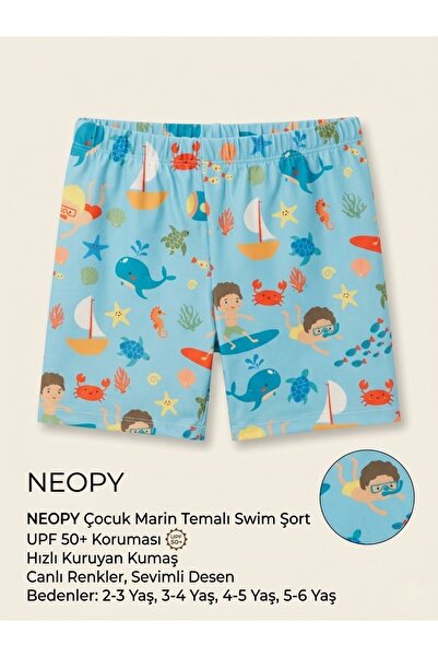 NEOPY Children's Swim Shorts Upf 50 Uv Protection