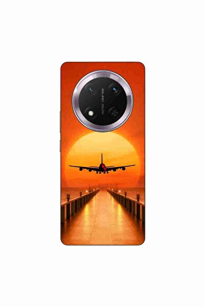 OEM Husa compatibila cu Honor Magic7 Lite Silicon Gel Tpu Model Airplane Sunset