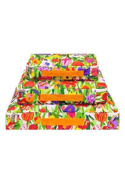 Pylones 3-Piece Travel Bag Set - Travel Organizer - Tulipes