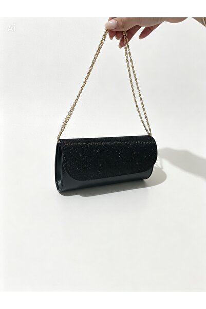 KIZIL GECE حقيبة كتف نسائية لامعة