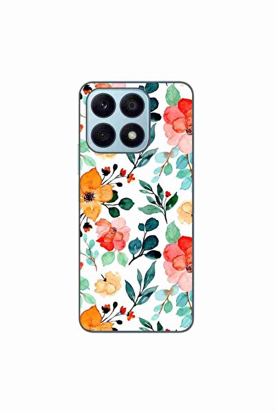 OEM Husa compatibila cu Honor X8a Silicon Gel Tpu Model Painted Flowers