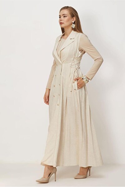 Alvina Linen Ji̇le Dress 46493