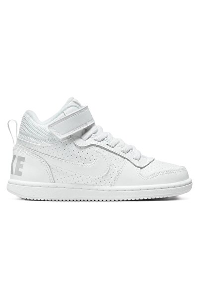Nike Court Borough Mid Leather Sneaker Hakiki Deri Bilekli Lastik ipli Bantlı...