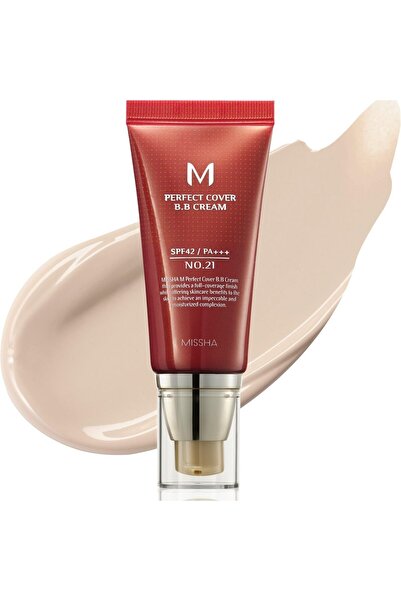 Missha M Perfect Cover BB Cream, No. 21 Light Beige, 50 ml, for all skin types