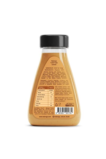 Naturiga Sıkılabilir %100 Fıstık Ezmesi 240gr